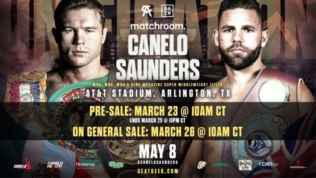 Canelo vs Saunders - AT&T Stadium May 8, 2021