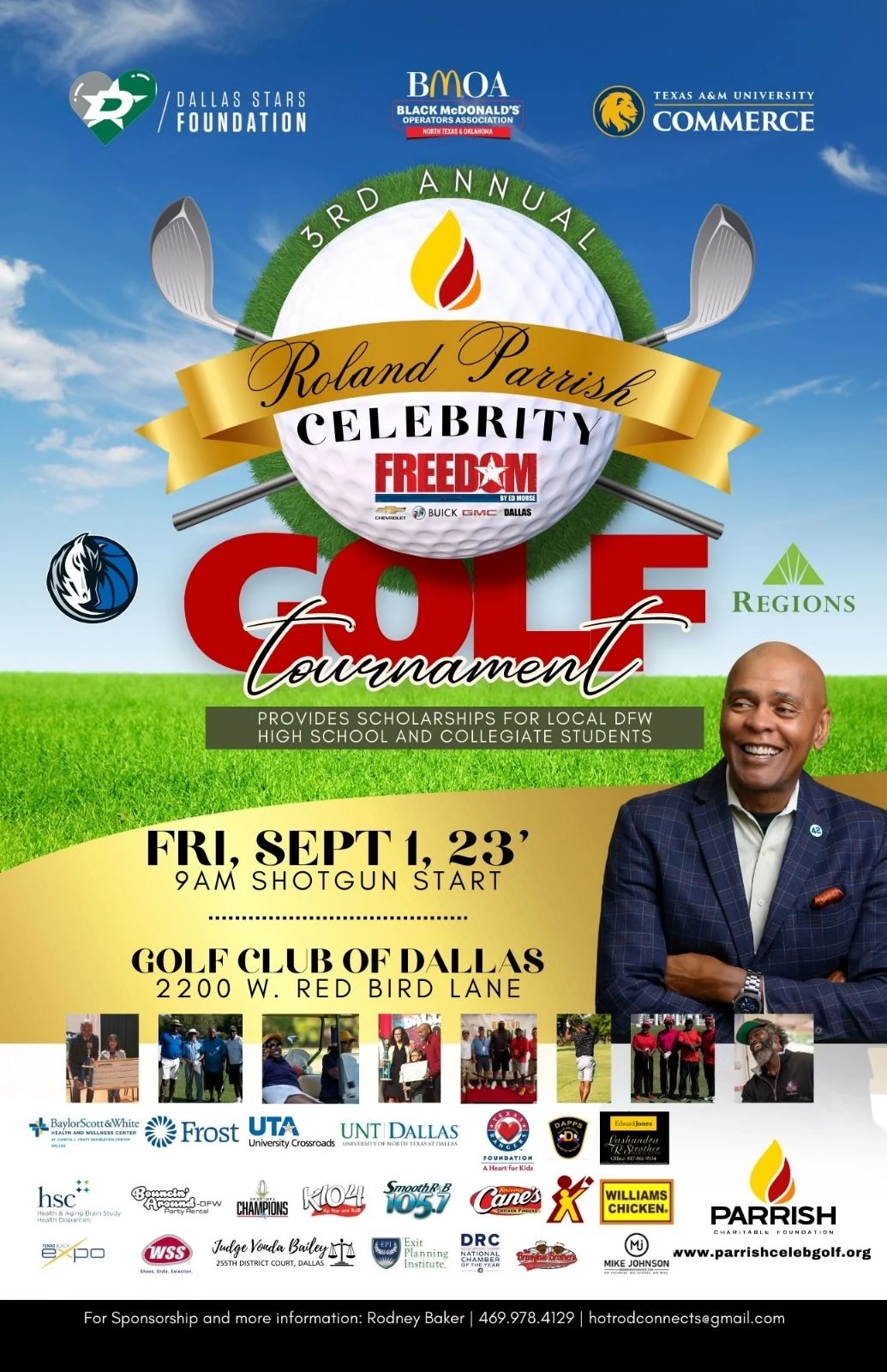 3rd Annual Roland Parrish Celebrity Golf Tournament